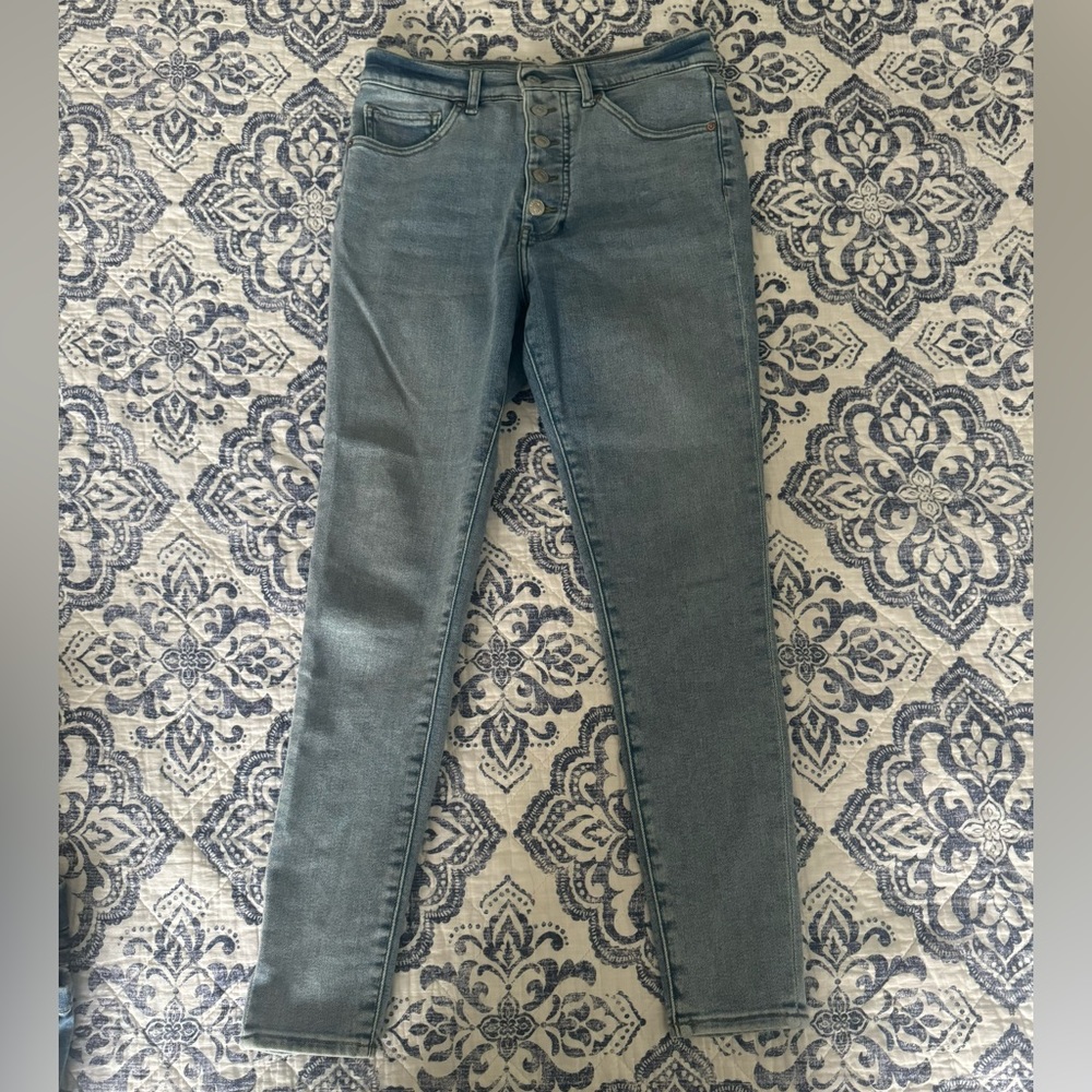 Express jean leggings, button fly, 6R